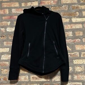 Athleta Zip up sweater Size Small Black